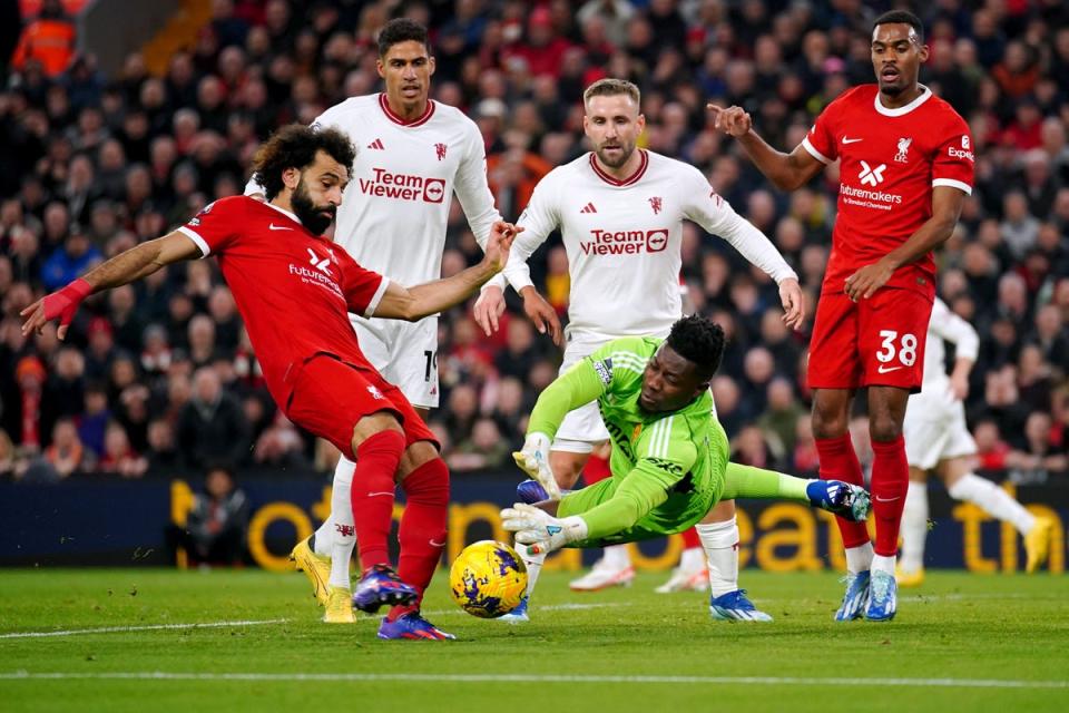 Liverpool were held to a goalless draw by Manchester United at Anfield earlier this season (PA Wire)