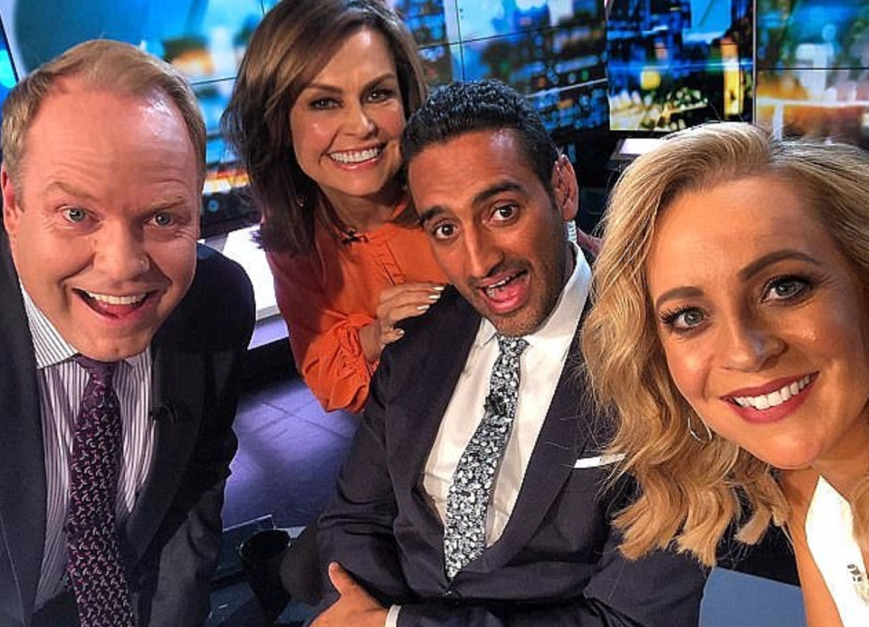 The pair host The Project alongside Waleed Aly and Peter Helliar. Source: Instagram/ChannelTen