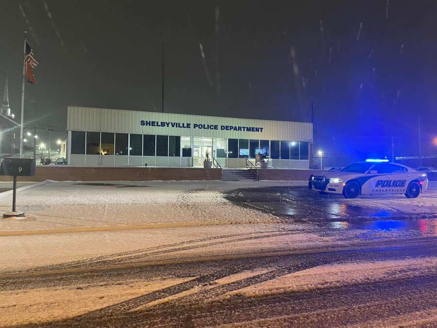 Snowfall in Shelbyville (Courtesy: Shelbyville Police Department)
