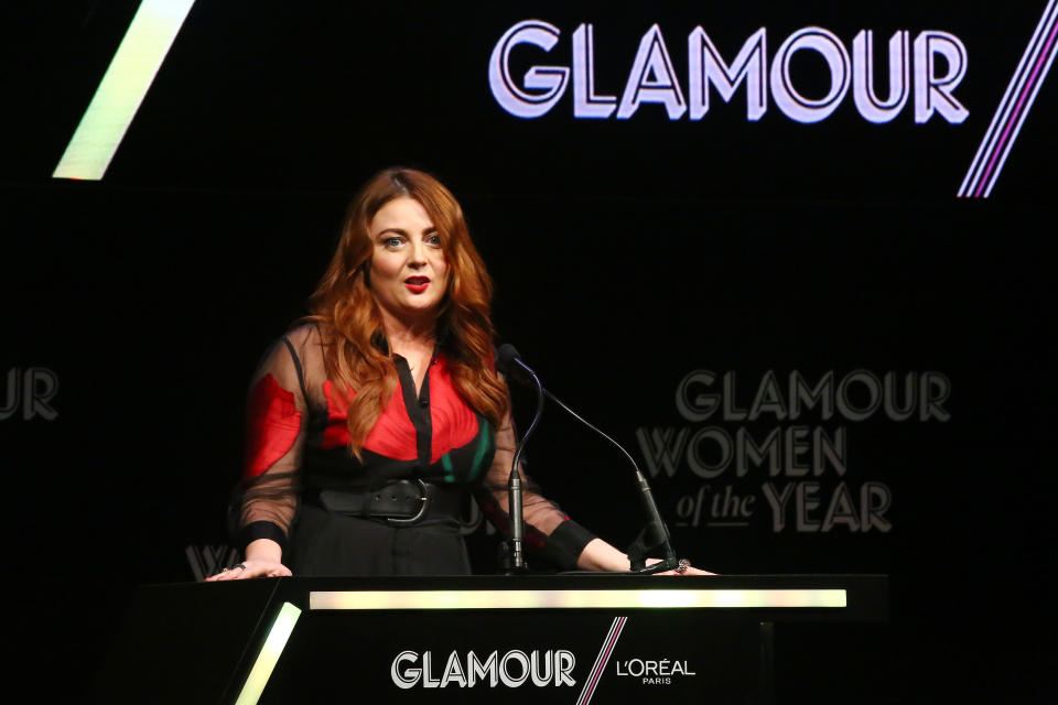 Glamour Editor-in-Chief Samantha Barry said a monthly print schedule "doesn't make sense anymore" for the magazine's readers. (Photo: Astrid Stawiarz via Getty Images)