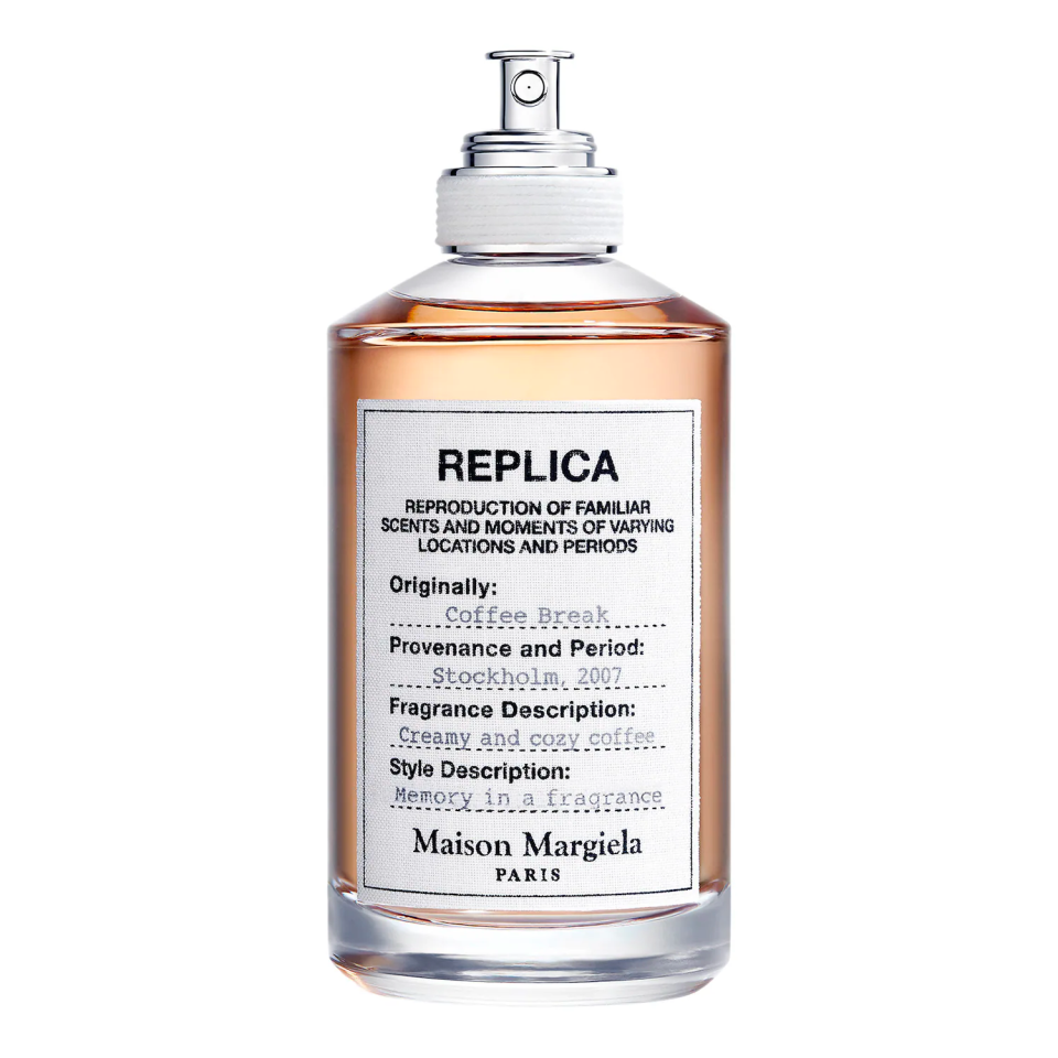 <p><a href="https://go.redirectingat.com?id=74968X1596630&url=https%3A%2F%2Fwww.sephora.com%2Fproduct%2Fmaison-margiela-replica-coffee-break-eau-de-toilette-P461184&sref=https%3A%2F%2Fwww.cosmopolitan.com%2Fstyle-beauty%2Fbeauty%2Fg46199482%2Fmaison-margiela-replica-perfume-review%2F" rel="nofollow noopener" target="_blank" data-ylk="slk:Shop Now;elm:context_link;itc:0;sec:content-canvas" class="link ">Shop Now</a></p><p>'Replica' Coffee Break Eau de Toilette</p><p>sephora.com</p><p>$85.00</p>