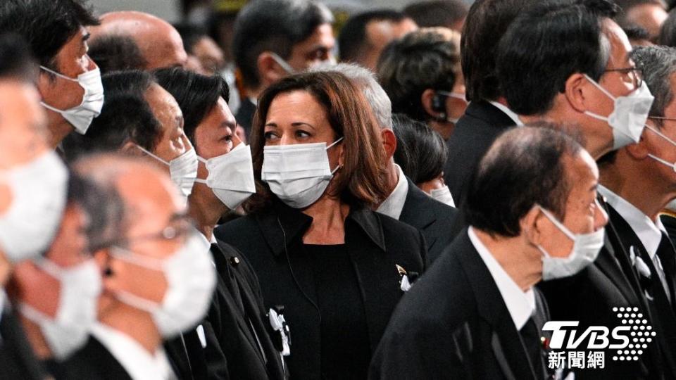 美國副總統賀錦麗出席安倍國葬。（圖／達志影像美聯社）