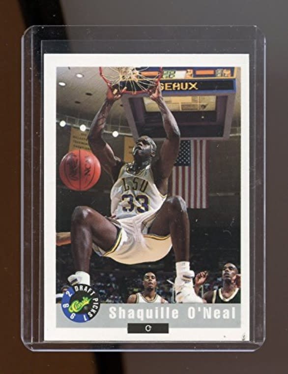 1992 Shaquille O'Neal LSU Tigers Rookie Card