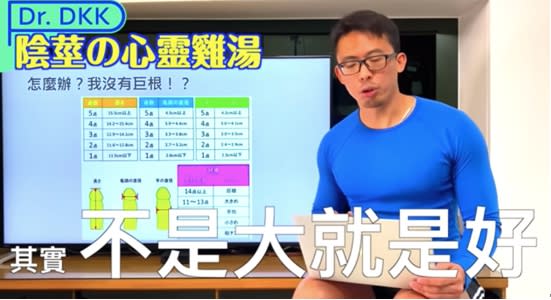 程威銘直言陰莖長度跟粗細「剛剛好就好」。（圖／翻攝自程威銘YouTube）