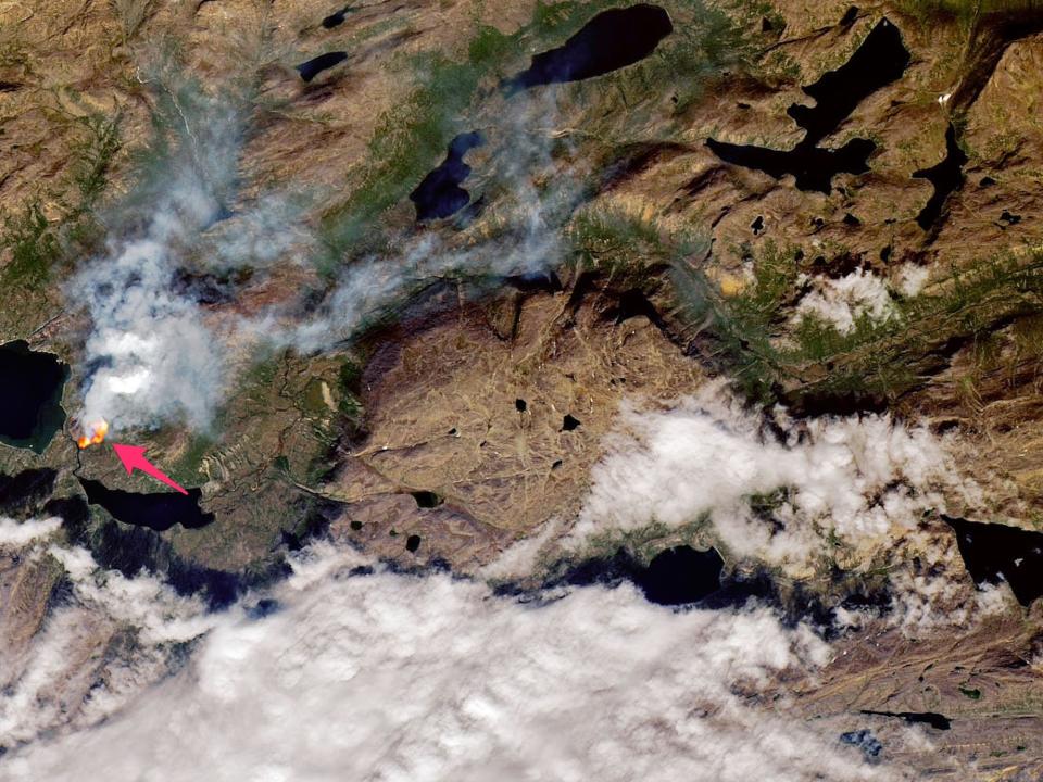 greenland wildfire