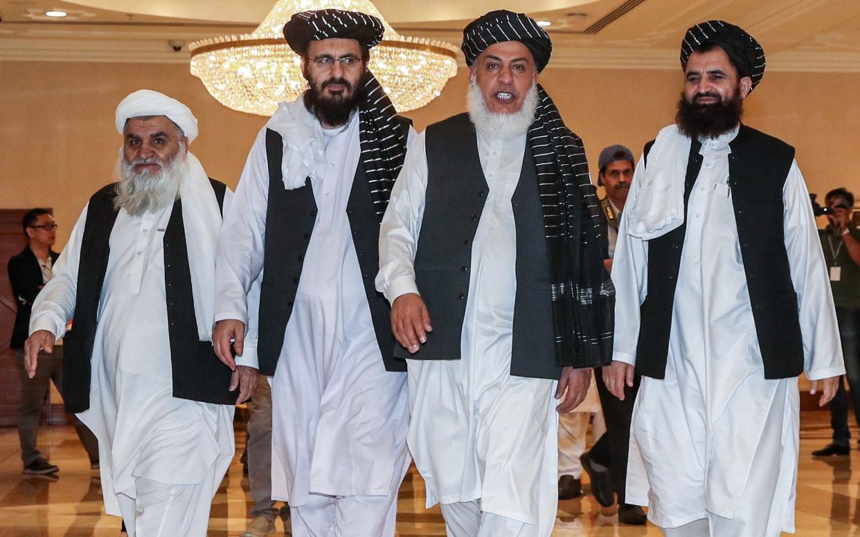 Taliban negotiators have met US officials for nine rounds of talks over more than a year - AFP