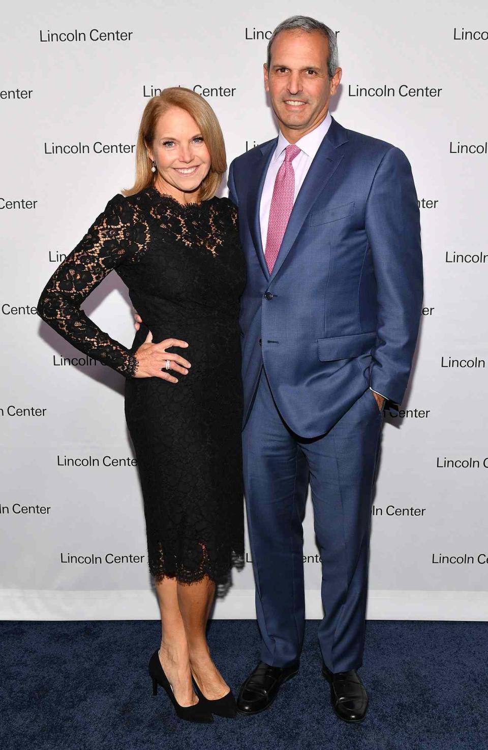 Katie Couric and John Molner attend Lincoln Center Fall Gala at Alice Tully Hall on October 24, 2018 in New York City