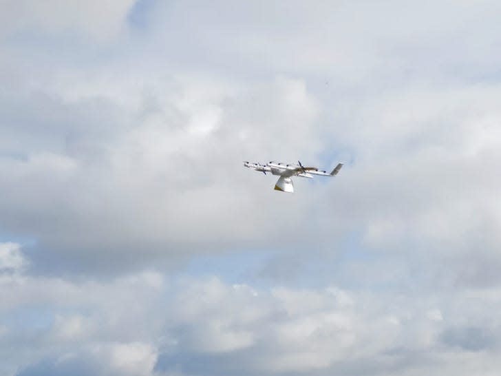 Wing drone delivery