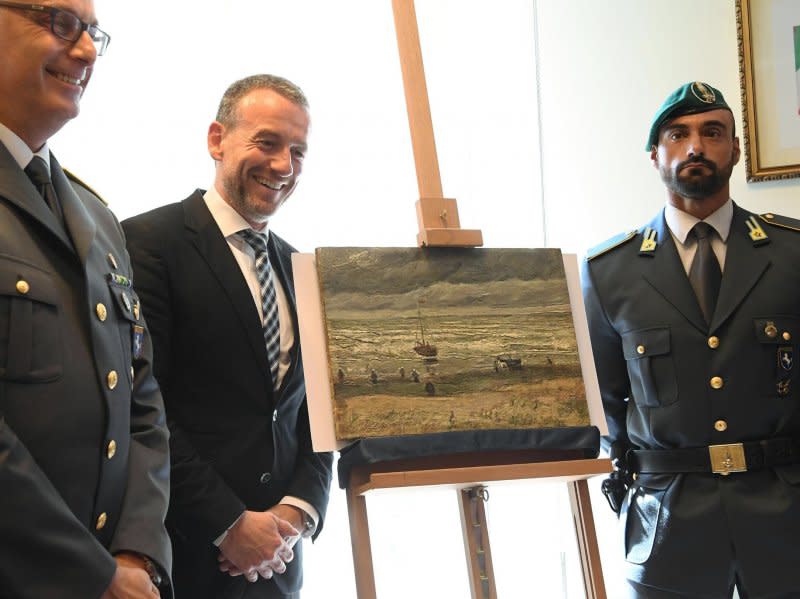 義大利警方搜查黑手黨，意外尋獲遭竊14年的梵谷名畫。（美聯社）