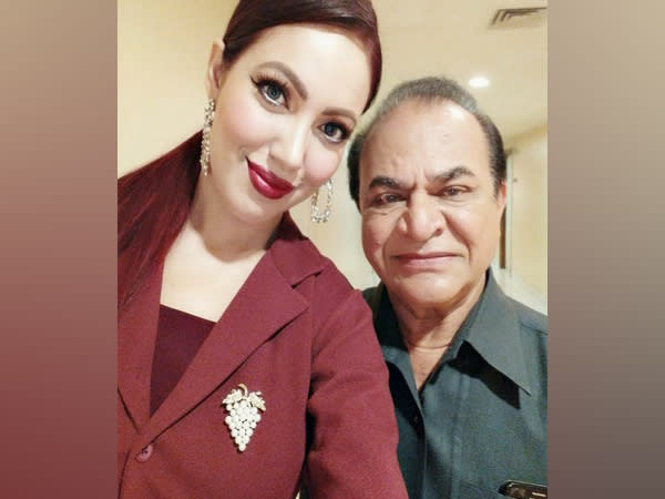 Munmun Dutta with late Ghanshyam Nayak (Image source: Instagram)