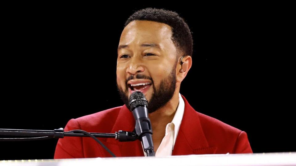 PHOTO: John Legend performs during MusiCares Persons of the Year ceremony, Feb. 3, 2023, in Los Angeles. (Matt Winkelmeyer/Getty Images)