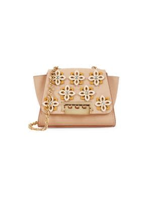 Zac Posen Embellished Leather Crossbody Bag