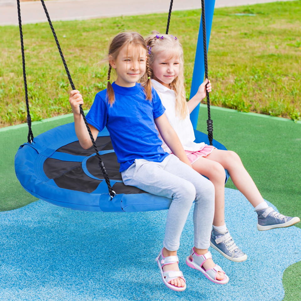 <p><a href="https://go.redirectingat.com?id=74968X1596630&url=https%3A%2F%2Fwww.walmart.com%2Fip%2FZenSports-40-Flying-Saucer-Swing-for-Kids-Outdoor-800lbs-Adjustable-Web-Tree-Swing-Light-Blue%2F1237512839&sref=https%3A%2F%2Fwww.bestproducts.com%2Fparenting%2Fg38053738%2Fgifts-for-7-year-old-boys%2F" rel="nofollow noopener" target="_blank" data-ylk="slk:Shop Now;elm:context_link;itc:0;sec:content-canvas" class="link ">Shop Now</a></p><p>Saucer Swing</p><p>walmart.com</p><p>$37.99</p>