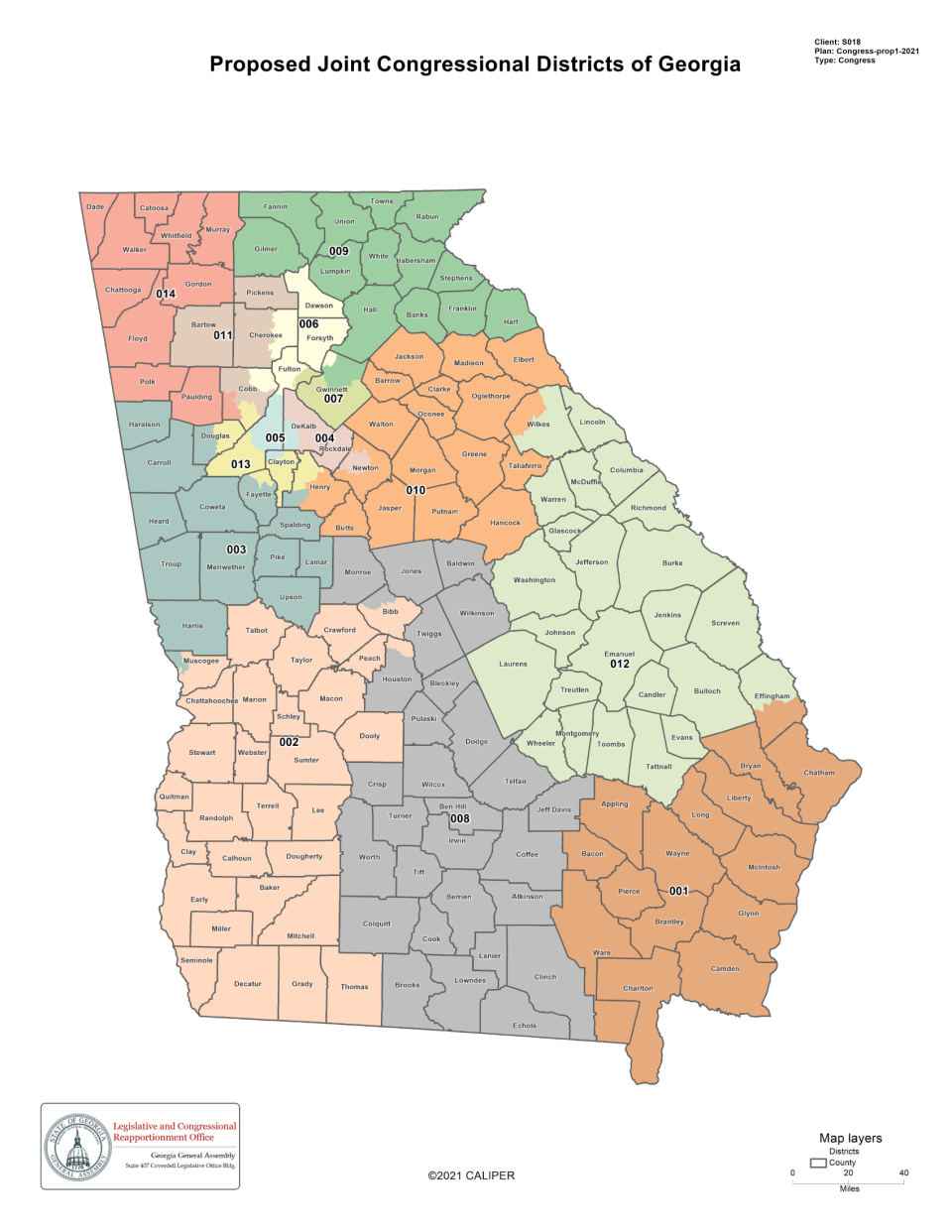 The congressional map proposed by Georgia's Republican-controlled statehouse gives conservatives an edge for the next decade.