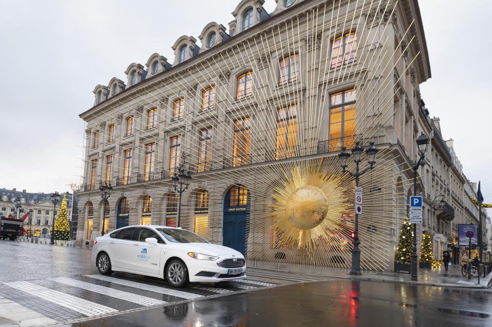 A self-driving vehicle from Mobileye's autonomous fleet. (Credit: Mobileye, an Intel Company)