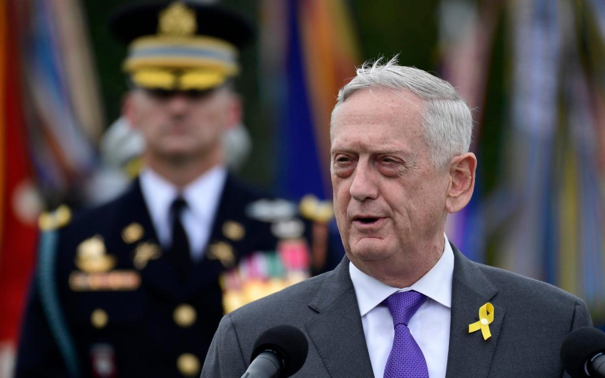 Defense Secretary Jim Mattis' departure from the White House has been abruptly brought forward  - AP