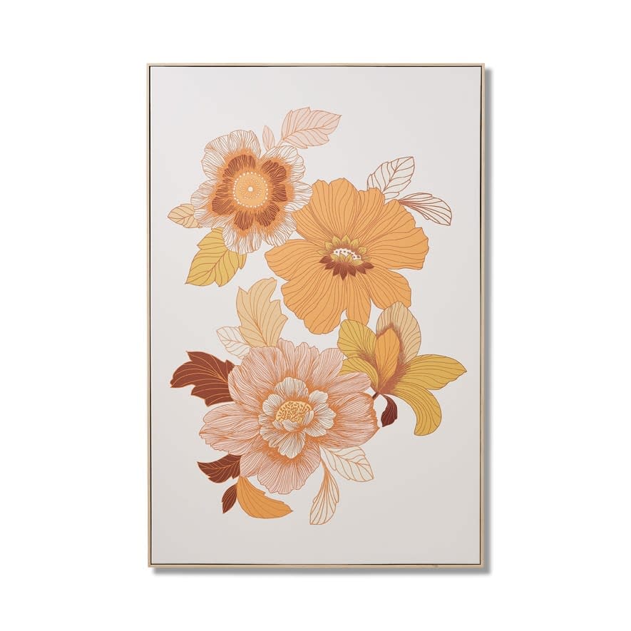  Adairs Wandering Folk Natural Dawn Floral Wall Art, $249.99 