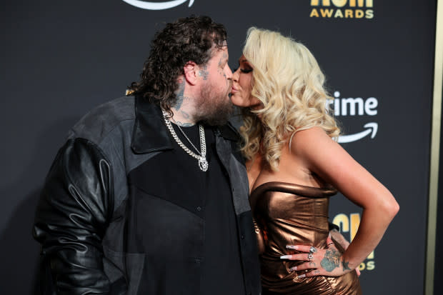 Jelly Roll and Bunnie Xo attend the 58th Academy Of Country Music Awards at The Ford Center at The Star on May 11, 2023, in Frisco, Texas.<p>Theo Wargo/WireImage</p>