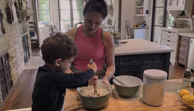 karchie baking with meghans niece ashleigh