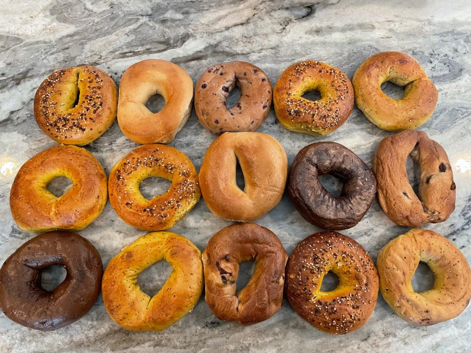 Through the app Too Good To Go app, 15 bagels from Manhattan Bagel cost $5.99.