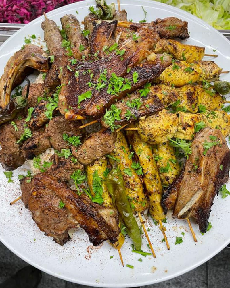 meat platter from House of Kebab on Arab Street 