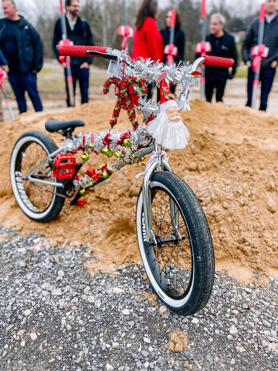 The groundbreaking for the second phase of the Baker Creek Preserve project in South Knoxville, Dec. 19, 2022.