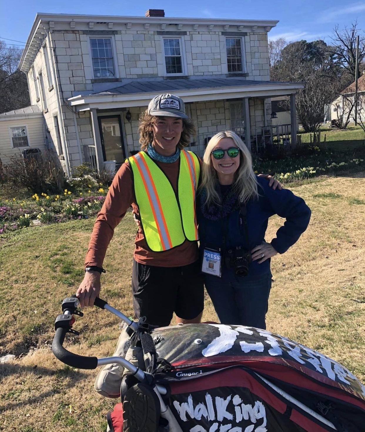 Kristi K. Higgins, Holden Minor Ringer and Smiley began their trek to Old Towne Petersburg at the iconic Tombstone House on February 29, 2024.