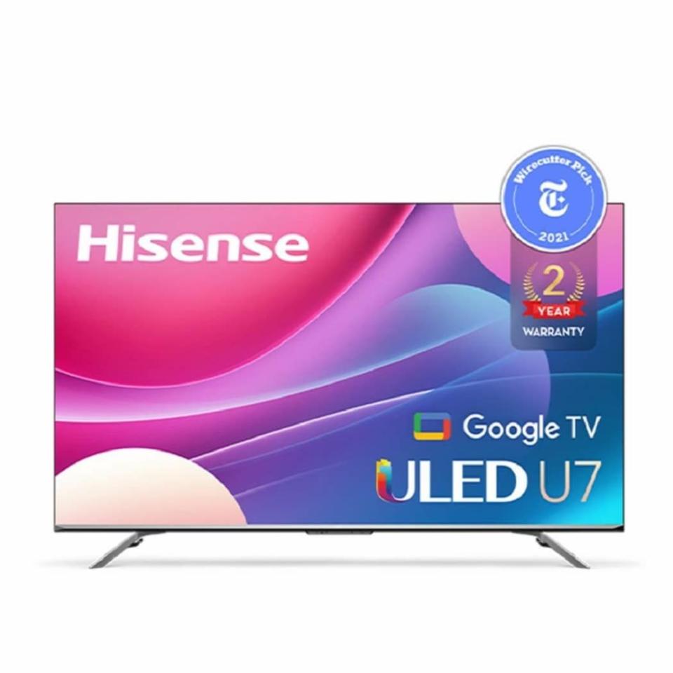 Hisense U7H 55-in 2160p (4K) LED Indoor Use Only Flat Screen HDTV in Black | 55U7H