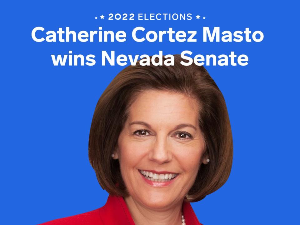 2022 Election Catherine Cortez Masto wins Nevada Senate