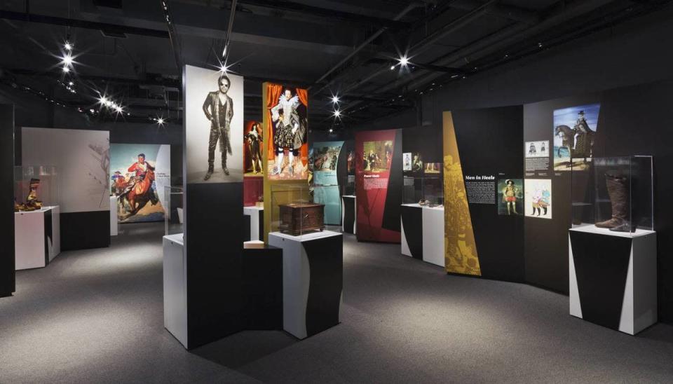 An inside look at the “Standing Tall: The Curious History of Men in Heels” exhibition at the Bata Shoe Museum