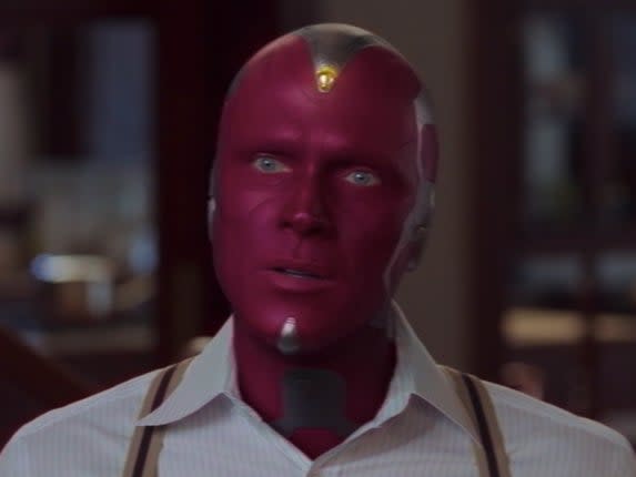 <p>Paul Bettany como Vision en la serie de Marvel 'WandaVision'</p> (Marvel Studios)
