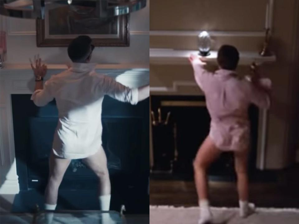 nick jonas risky business fireplace tom cruise