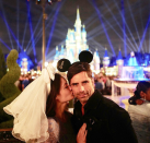 <p>One week after they wed, Caitlin McHugh and John Stamos made a honeymoon trip to one of their favorite spots, Disney World, which he documented on social media. “And they said it wouldn’t last,” Stamos joked in the caption. He hashtagged it, “happiestmanonearth.” (Photo: <a rel="nofollow noopener" href="https://www.instagram.com/p/BfCOuZ1nB5I/?hl=en&taken-by=johnstamos" target="_blank" data-ylk="slk:John Stamos via Instagram;elm:context_link;itc:0;sec:content-canvas" class="link ">John Stamos via Instagram</a>) </p>