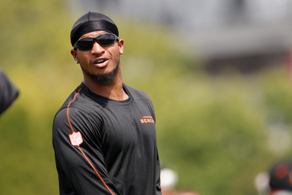 CINCNNATI, OH - AUGUST 01: Cincinnati Bengals wide receiver Ja'Marr Chase (1) during the Cincinnati Bengals training camp at Kettering Health Practice Fields on August 1, 2024 in Cincinnati, Ohio. (Photo by Ian Johnson/Icon Sportswire via Getty Images)