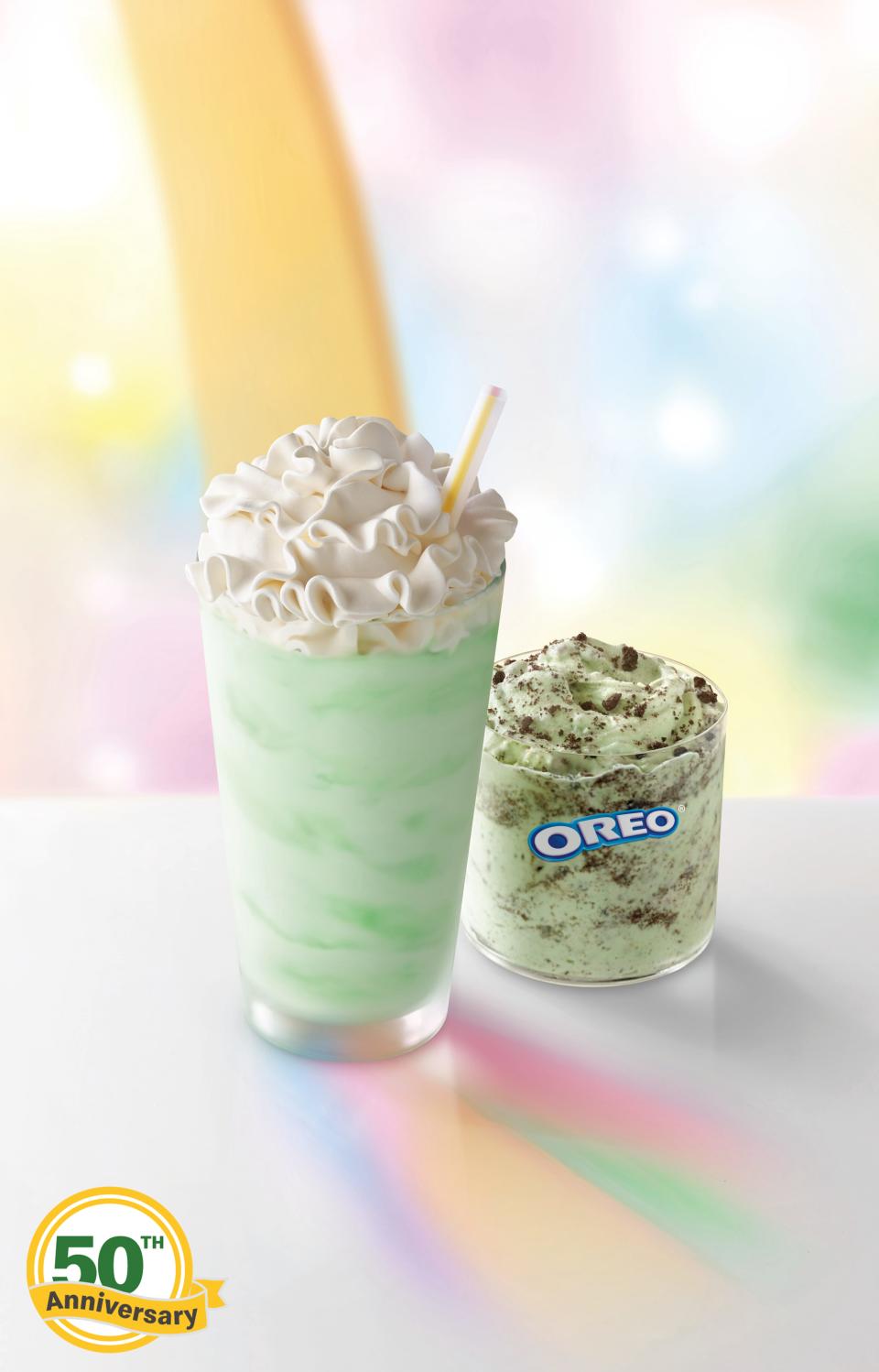 McDonald's Shamrock Shake and new Oreo Shamrock McFlurry arrive Feb. 19 to restaurants nationwide.