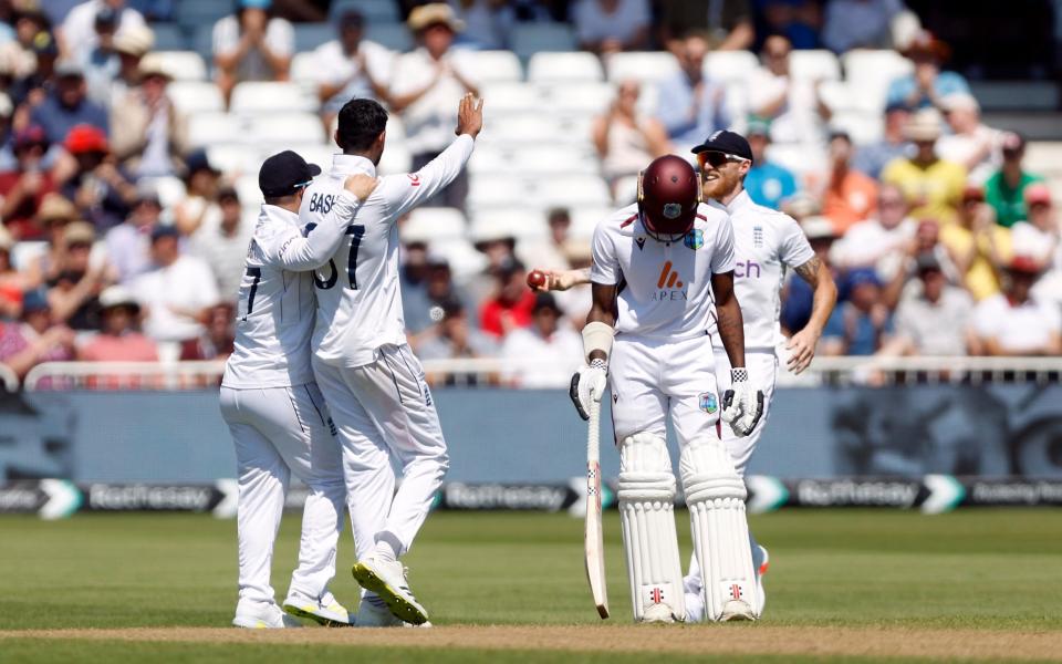 Kirk McKenzie hangs his head after falling to Shoaib Bashir