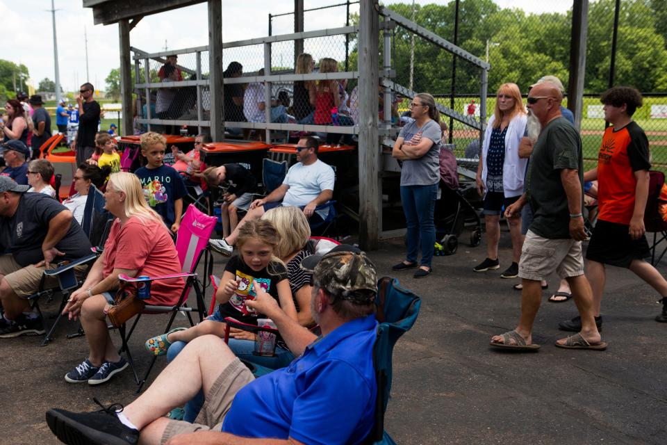 Fans young, old and in between continue to enjoy the 77th Shrine Baseball Tournament at Mound City Little League Park. Play continues this weekend, with quarterfinals on Saturday and semifinals on Sunday.