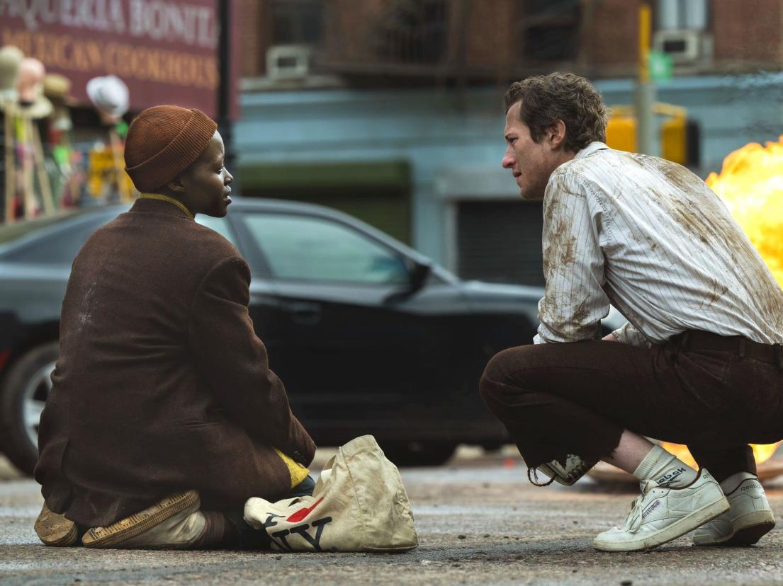 A QUIET PLACE: DAY ONE, (aka A QUIET PLACE PART III), from left: Lupita Nyong'o, Joseph Quinn, 2024. ph: Gareth Gatrell / © Paramount Pictures / Courtesy Everett Collection