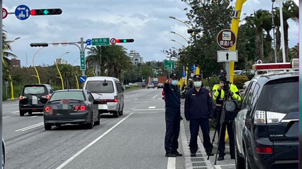 對於花蓮市區內車速快、易肇事之路段，警方將積極取締超速及違規行為，不會有所懈怠。(圖/花蓮分局提供)