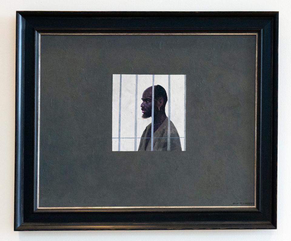 Dean L. Mitchell, No Way Out, 2003, Oil on canvas. Gift of Kathryn Flynn.