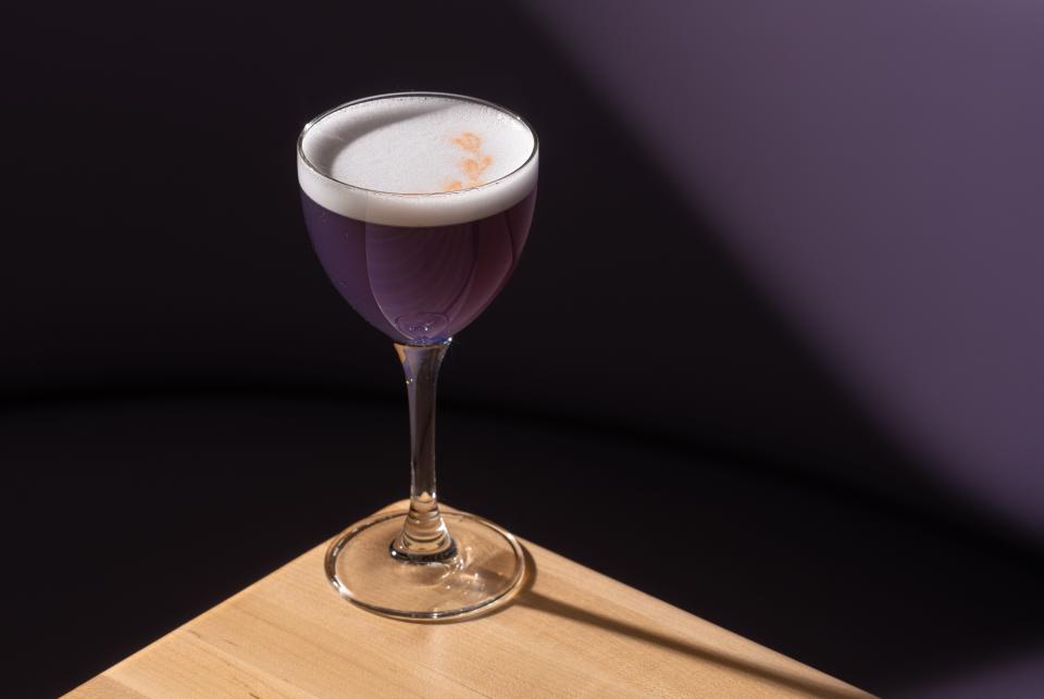 Lily in Bloom gets is color from Creme de Violette, served at O-Ku in downtown Greenville SC