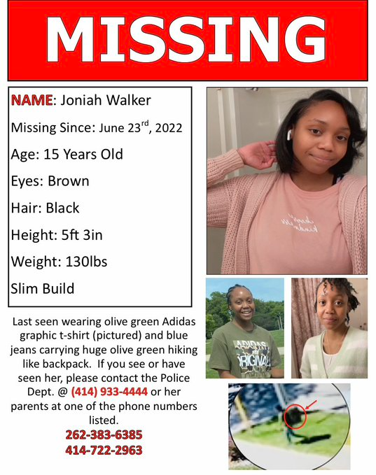 Missing poster of Joniah Walker