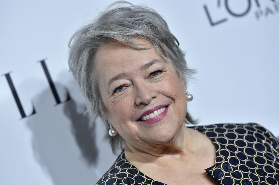 closeup of Kathy Bates