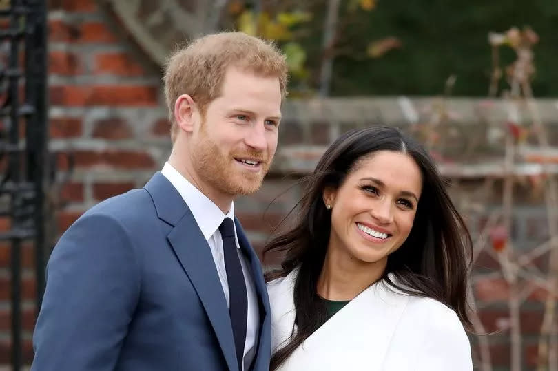 Prince Harry and his wife Meghan in London in 2017