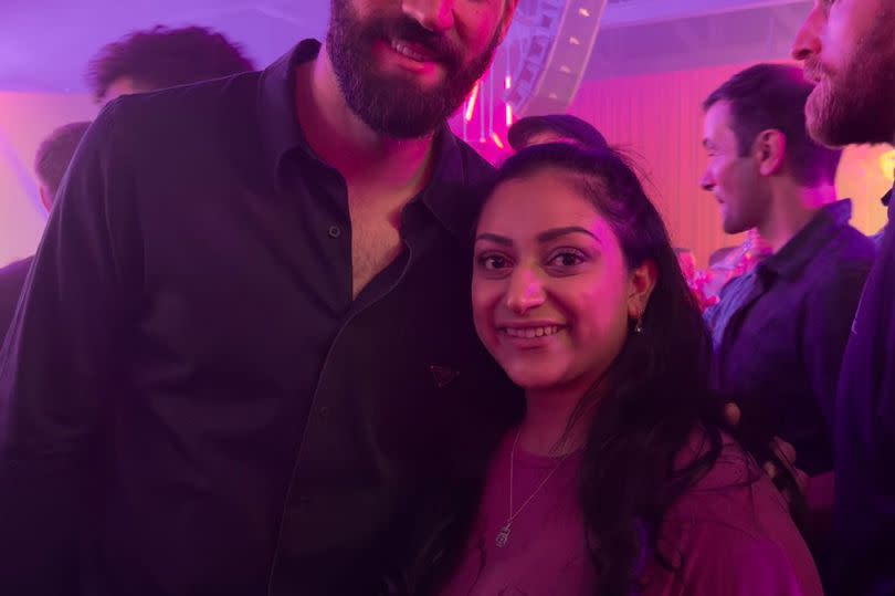 Roopa Vyas met Alisson Becker at the party last night