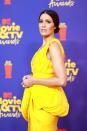 <p>Mandy looked AMAZING on the red carpet at the MTV Movie & TV Awards, her first appearance since giving birth to her son, Gus. </p>