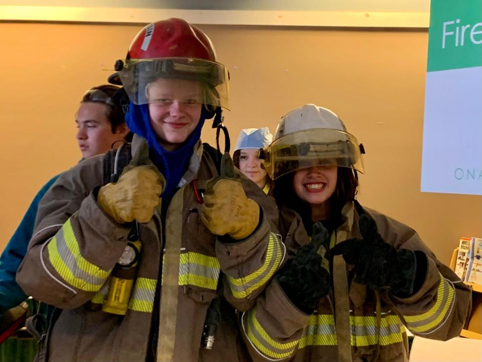 Throughout the region, there is a shortage of firefighters at many of the different departments. Students who attended the event in Onaway were able to learn more about what it takes to become a firefighter, along with a number of other jobs they can pursue after graduation. 