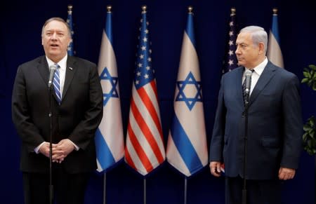 U.S. Secretary of State Mike Pompeo and Israeli Prime Minister Benjamin Netanyahu meet in Jerusalem