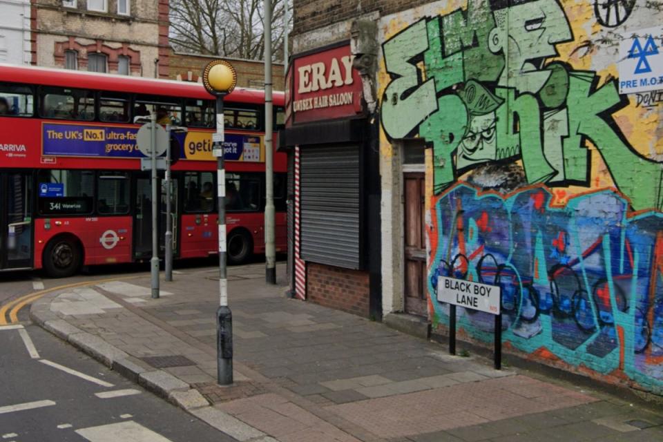 Black Boy Lane in south Tottenham  (Google Maps)