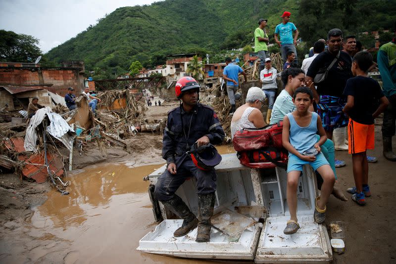 Floods due to heavy rains, in Tejerias